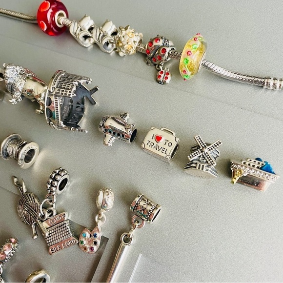 Dream Catcher Sterling Silver Dangle Feathers Charm Bead For Bracelet/ N… - Picture 5 of 8